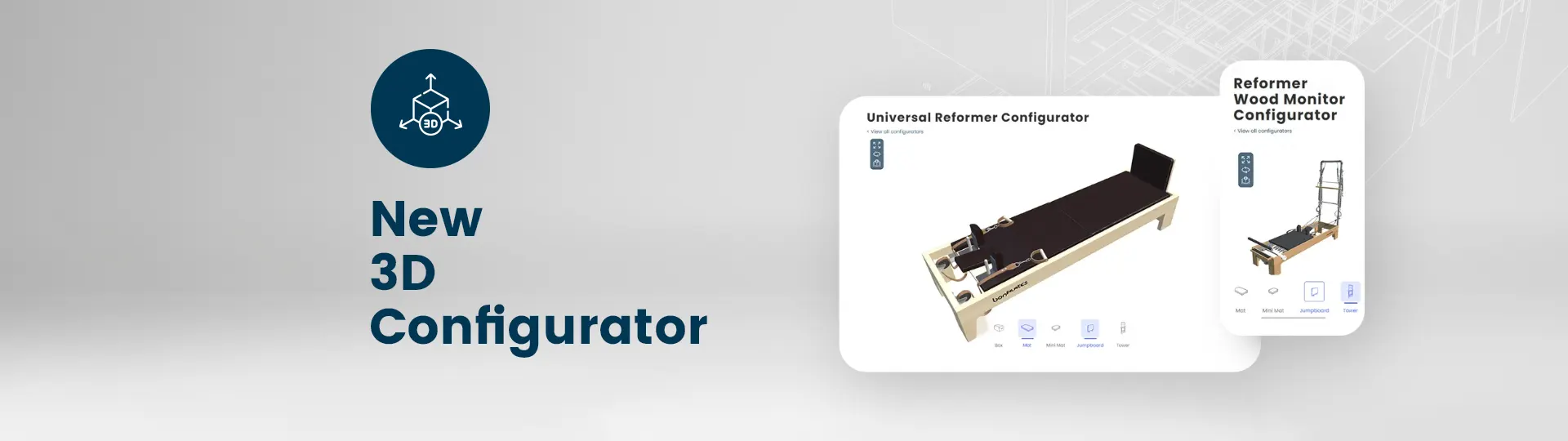 New machine 3D configurator